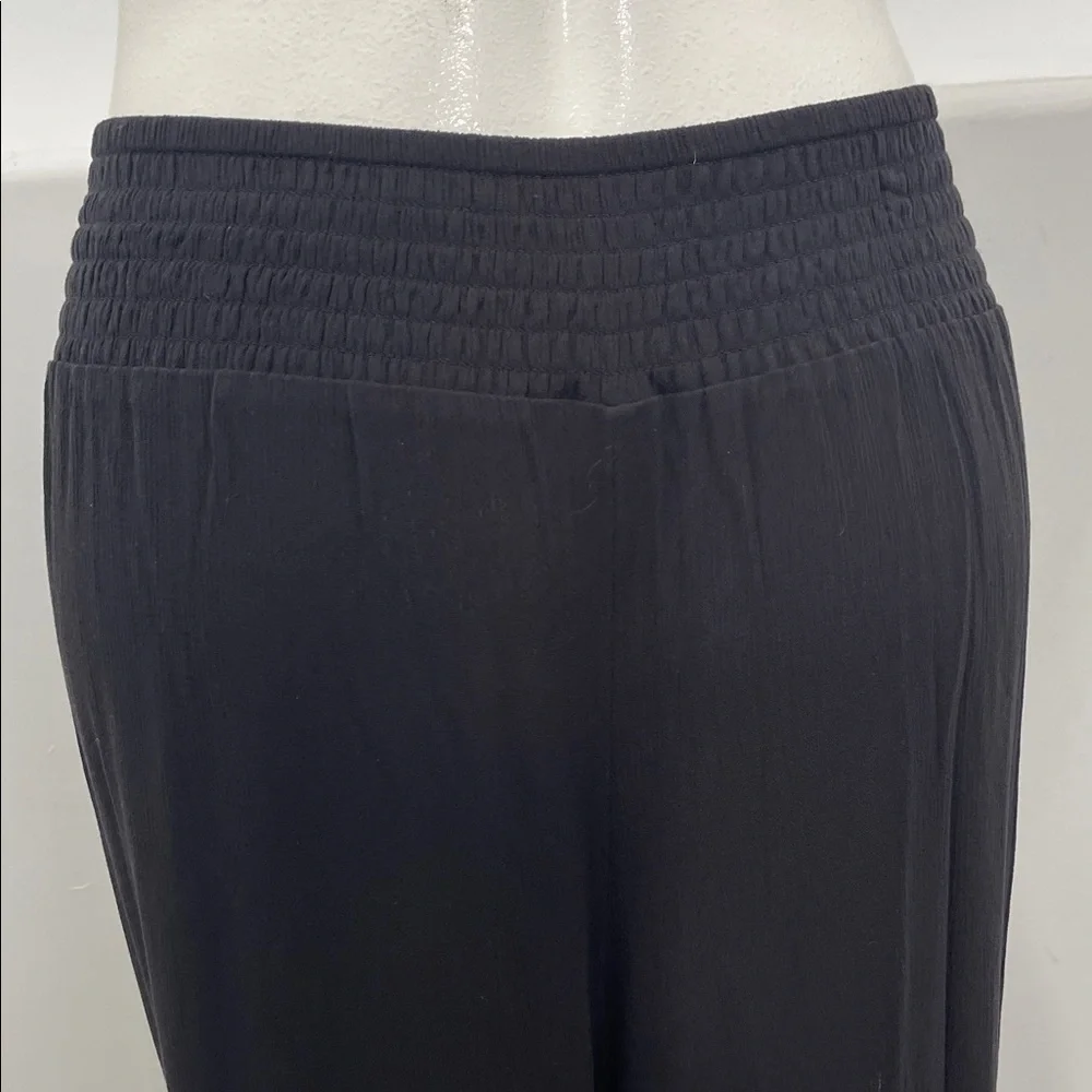 Shade & Shore Gauze Black Women's Cover Up Lounge Pants Size 2X (20-22) NWOT